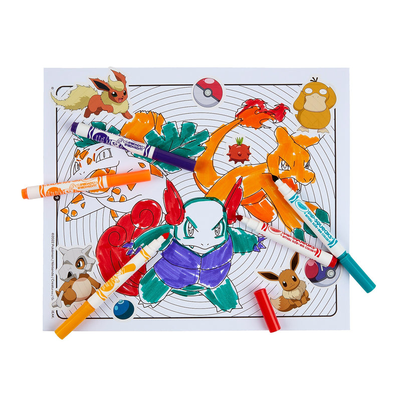 Crayola Color & Sticker: Pokemon Activity Book, 3 Set/Bundle (BIN042739-3)