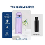 WaterH BOOST Stainless Steel Triple Wall Insulated Smart Water Bottle, 24 oz., Purple (B003-24OZ-PL)