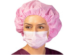 Tronex Spunbonded Bouffant Cap, One Size, Pink, 100 Caps/Box, 5 Boxes/Pack (4672P)