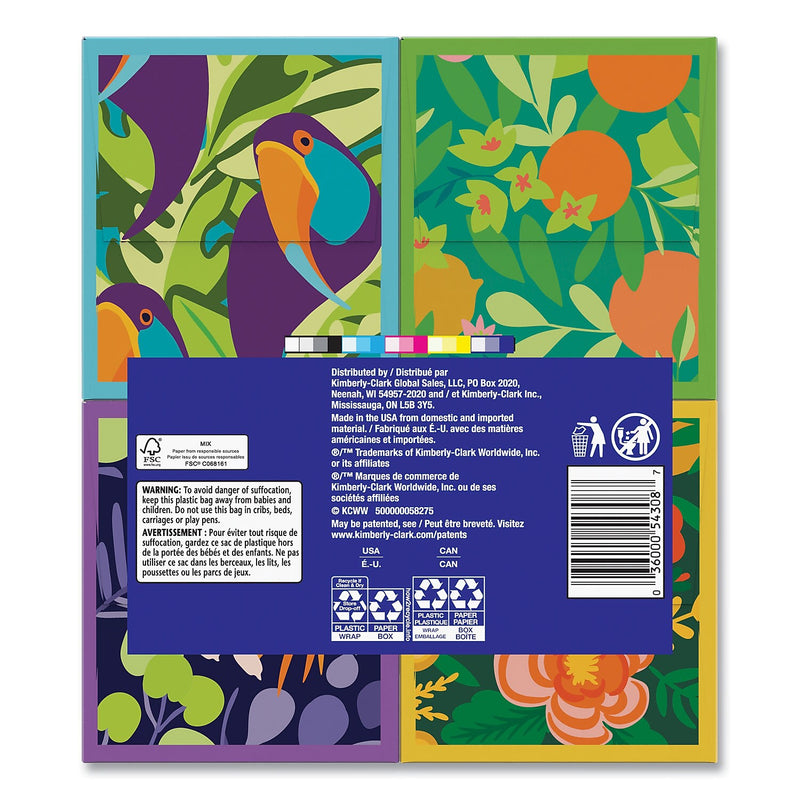 Kleenex Ultra Soft Facial Tissue, 3-Ply, 60 Tissues/Box, 4 Boxes/Pack, 12 Packs/Carton (54308)