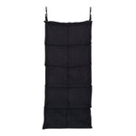 Household Essentials Hanging Shoe Organizer with 10 Pockets, Black (7610-1)