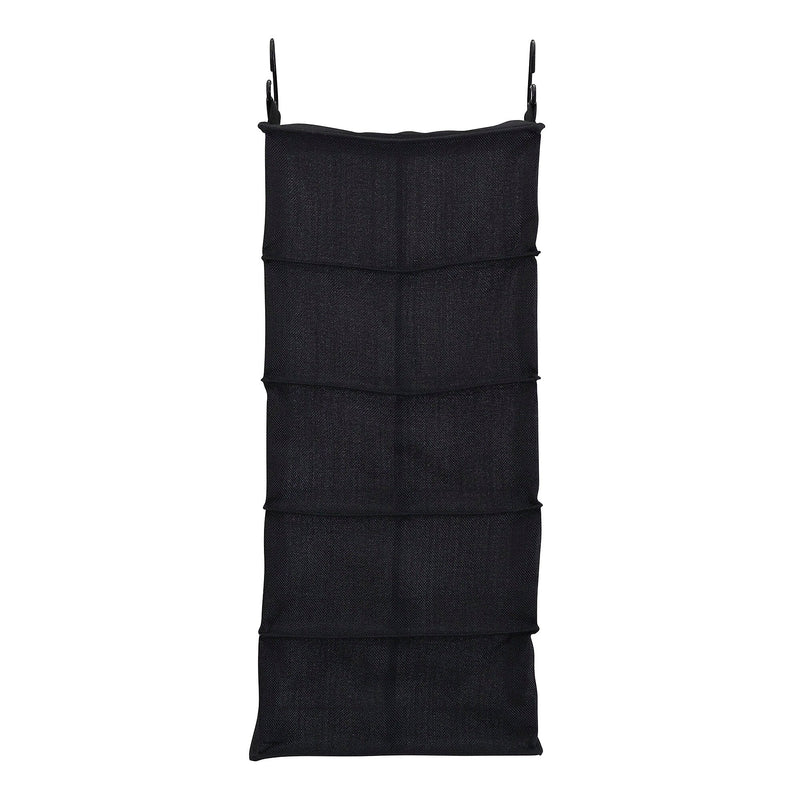 Household Essentials Hanging Shoe Organizer with 10 Pockets, Black (7610-1)