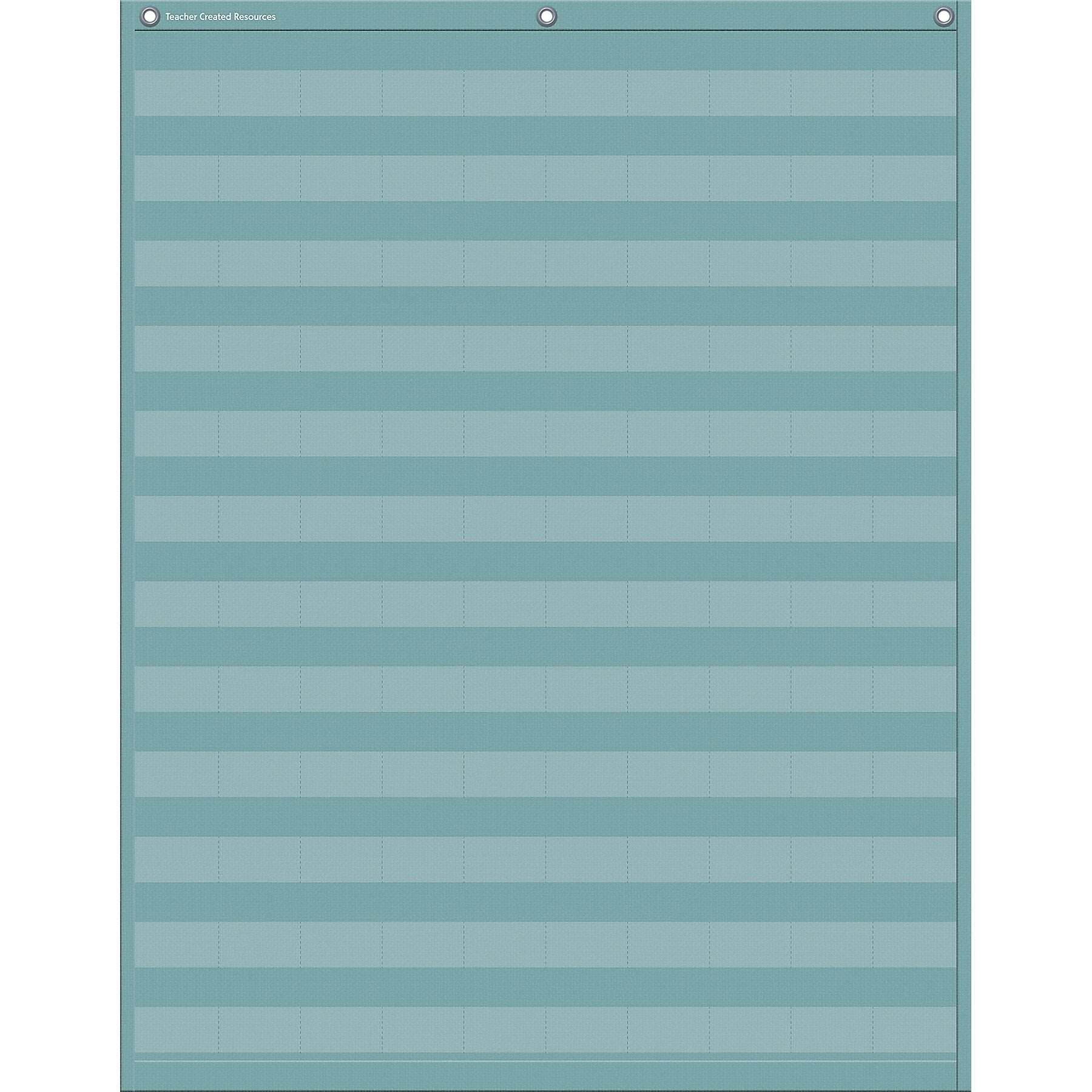 Teacher Created Resources Calming Blue 120-Pocket Chart, 28" x 39" (TCR20754)