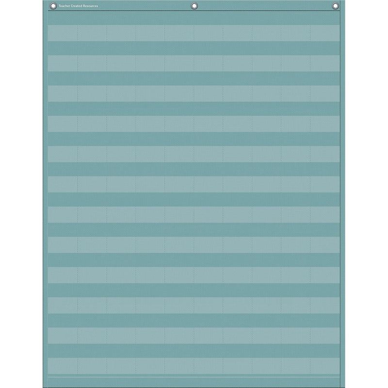 Teacher Created Resources Calming Blue 120-Pocket Chart, 28" x 39" (TCR20754)