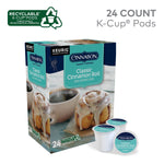 Cinnabon Classic Cinnamon Roll Coffee Keurig® K-Cup® Pods, Light Roast, 24/Box (6305)