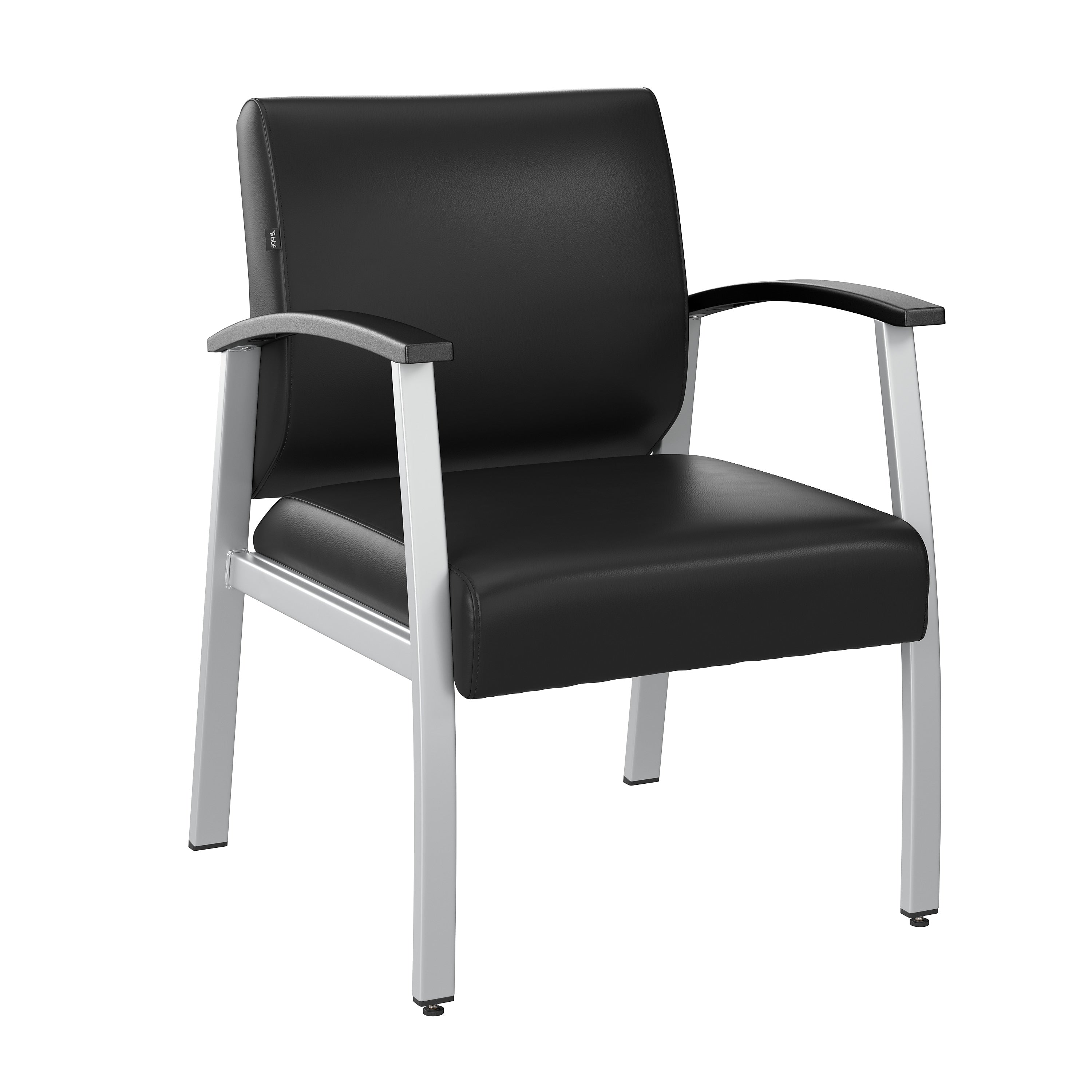 Bush Business Furniture Arrive Vinyl Guest Chair, Black (CH3901BVL-03)