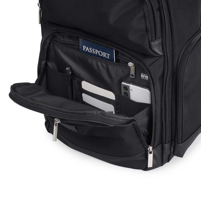 Bugatti Lucas Laptop Backpack, Large, Black (BKP113-Black)