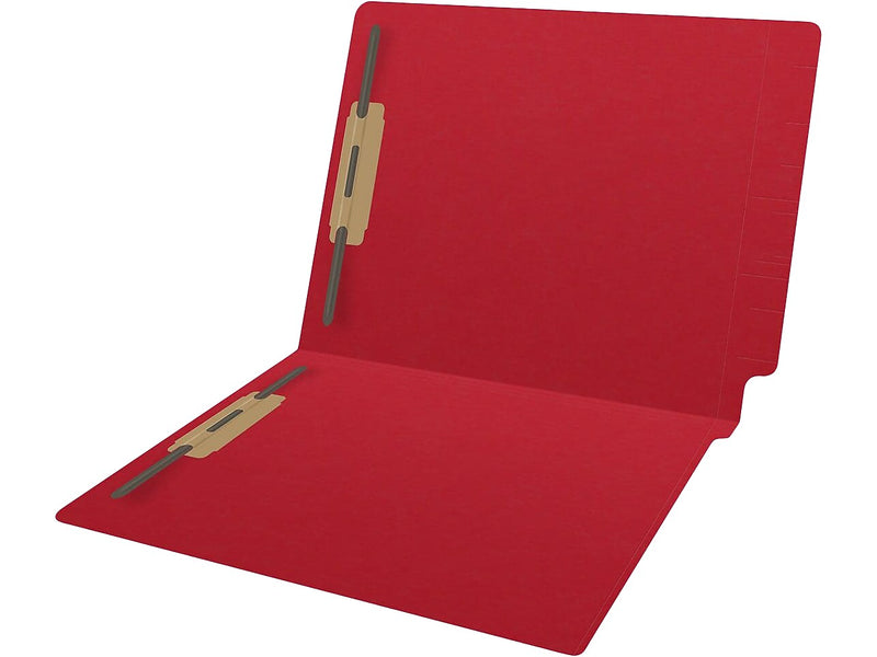 Medical Arts Press Reinforced End Tab File Folder, Straight Cut, Letter-Size, Red, 250/Carton (S-01502-RED-B)