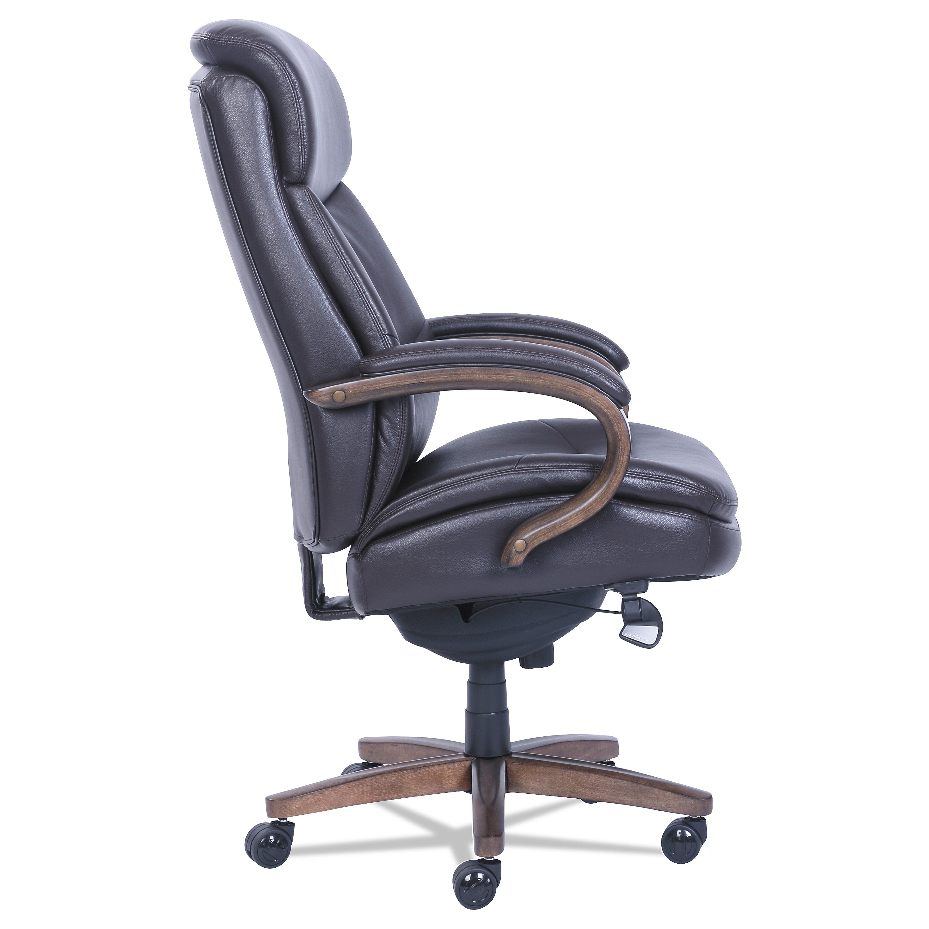 La-Z-Boy Woodbury Brown Leather Big and Tall Executive Office Chair (LZB48961B)