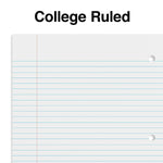 Staples 1-Subject Notebook, 8" x 10.5", College Ruled, 70 Sheets, Blue (ST27500C)