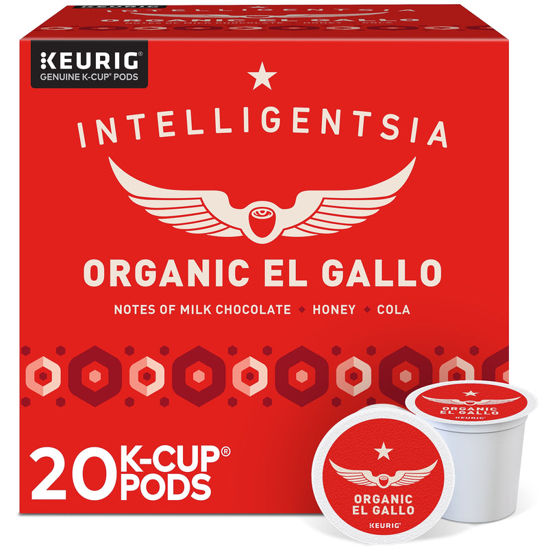 Intelligentsia Organic El Gallo Coffee Keurig® K-Cup® Pods, Light Roast, 20/Box (5000371867)