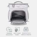 Bentgo Prep Deluxe Insulated Lunch Bag, White Marble (BGPRPBAG-WM)