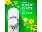Febreze Fade Defy PLUG Air Freshener with 2 Oil Refills, Gain Original Scent, 0.87 Fl. Oz. (4166)