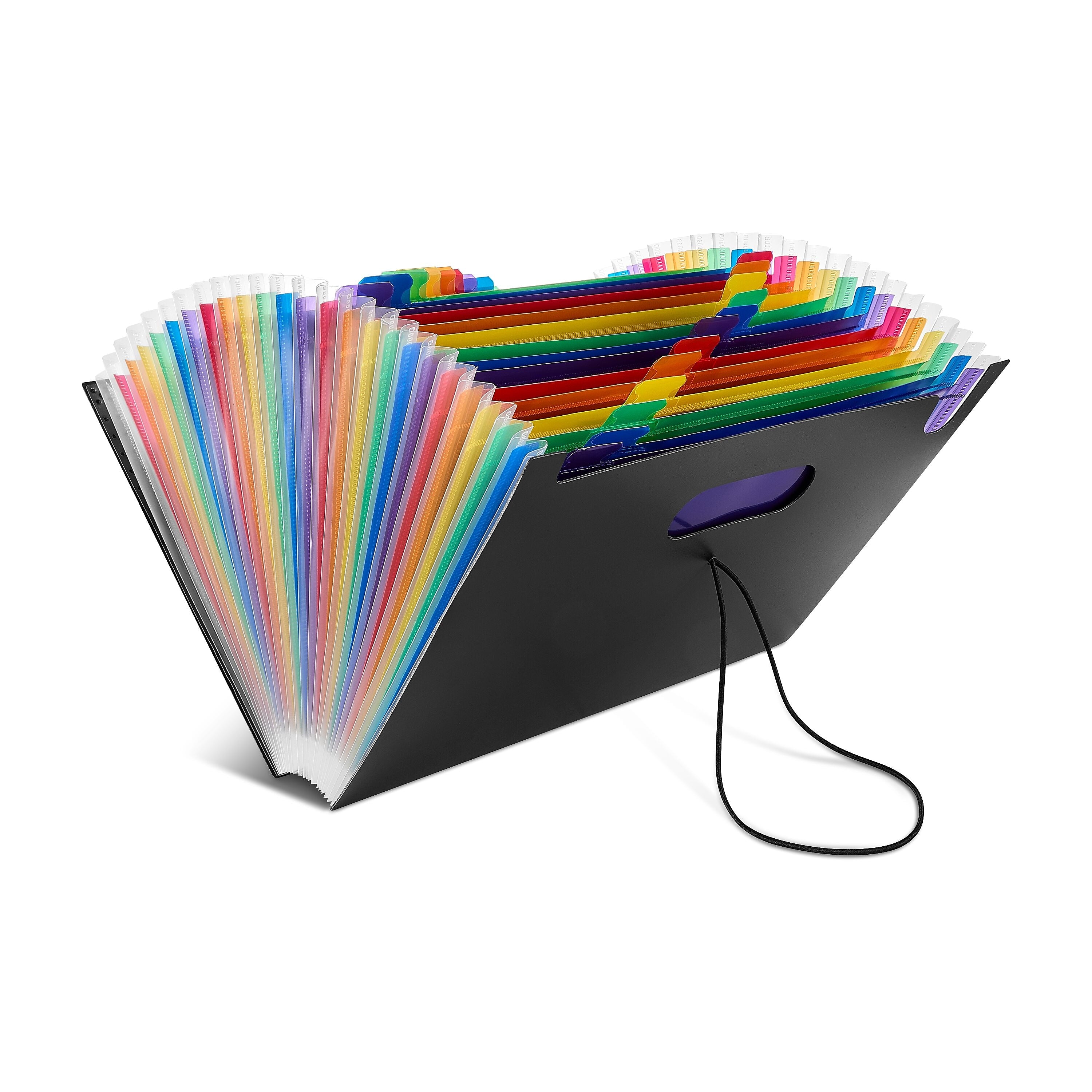 Staples Plastic Accordion File, 25-Pocket, Letter Size, Multicolor (TR45523)