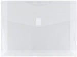 JAM Paper Premium Plastic Document File, Letter, Clear, 3/Pack (218V2CLX3)