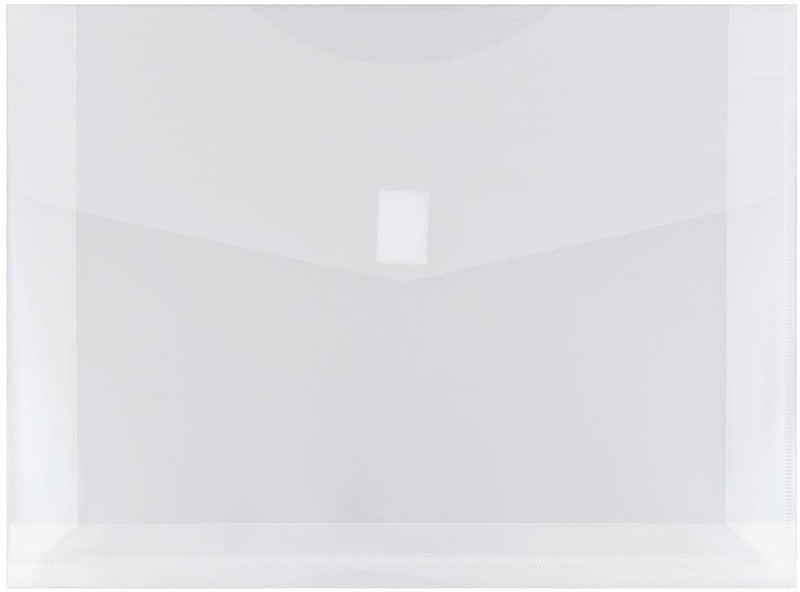 JAM Paper Premium Plastic Document File, Letter, Clear, 3/Pack (218V2CLX3)