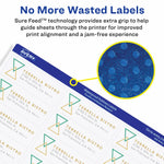 Avery Waterproof Laser Address Labels, 1-1/3" x 4", Matte White, 700 Labels/Box (5522)