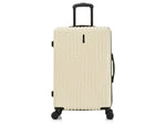 InUSA Drip 24" Hardside Suitcase, 4-Wheeled Spinner, TSA Checkpoint Friendly, Sand (IUDRI00M-SAN)