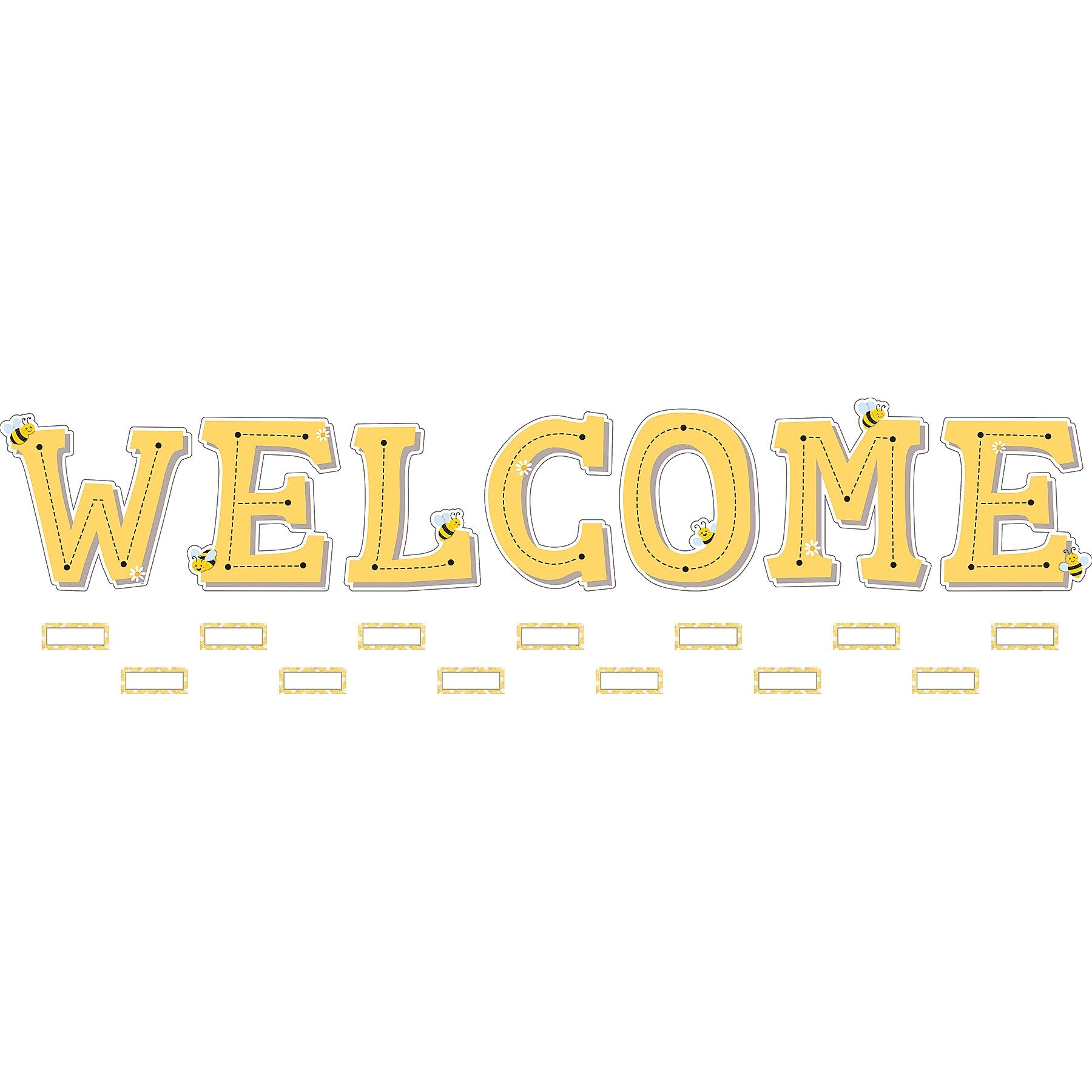 Teacher Created Resources Buzzing Bees Welcome Bulletin Board Set, 55/Set (TCR6912)