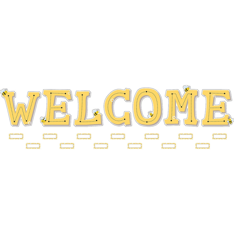 Teacher Created Resources Buzzing Bees Welcome Bulletin Board Set, 55/Set (TCR6912)