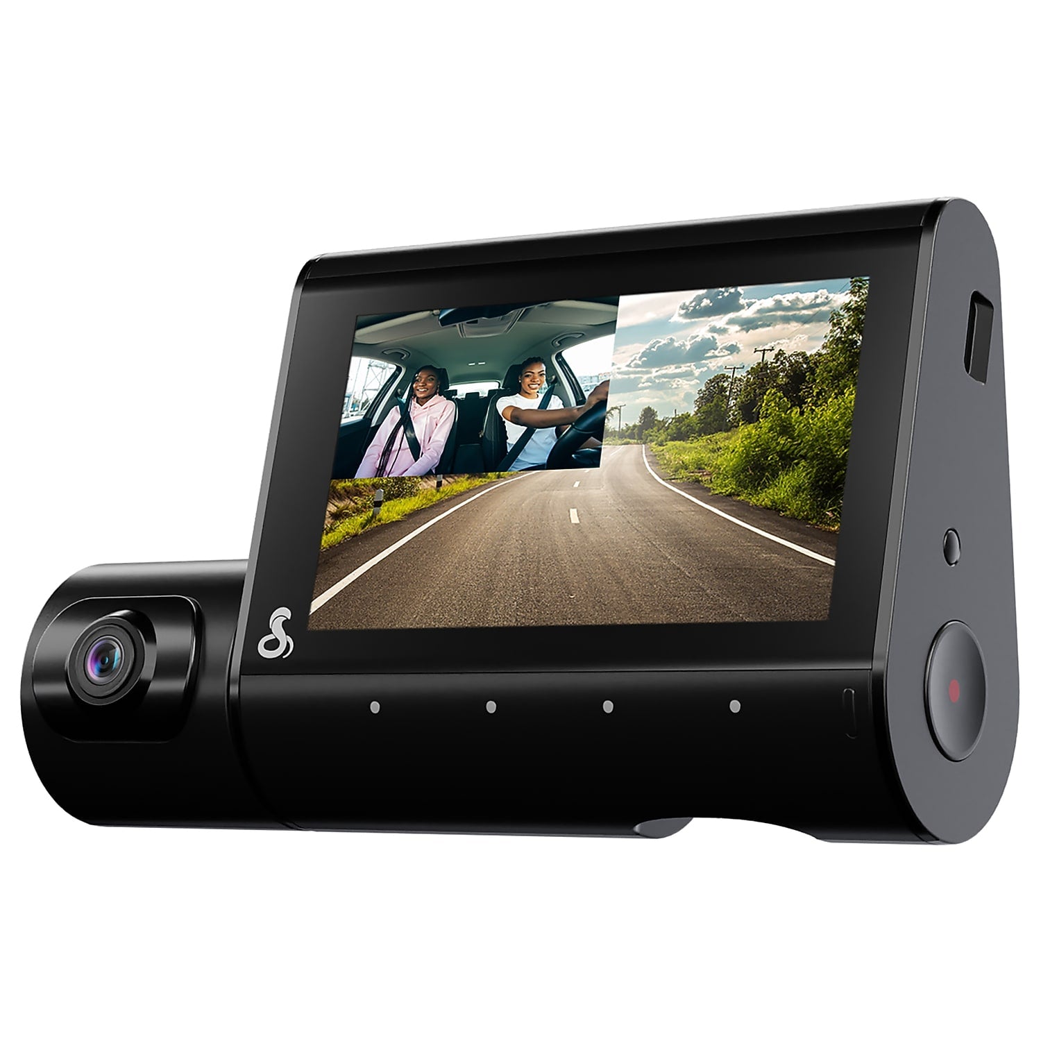 Cobra SC 220C Front 1440p & Interior 1080p Smart Dash Cam with GPS, Wi-Fi & microSD Card, Black (SC220C)