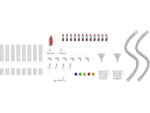 Flash Furniture Bright Beginnings Pipe Builder Set for Modular STEAM Walls (MK-ME14788-GG)