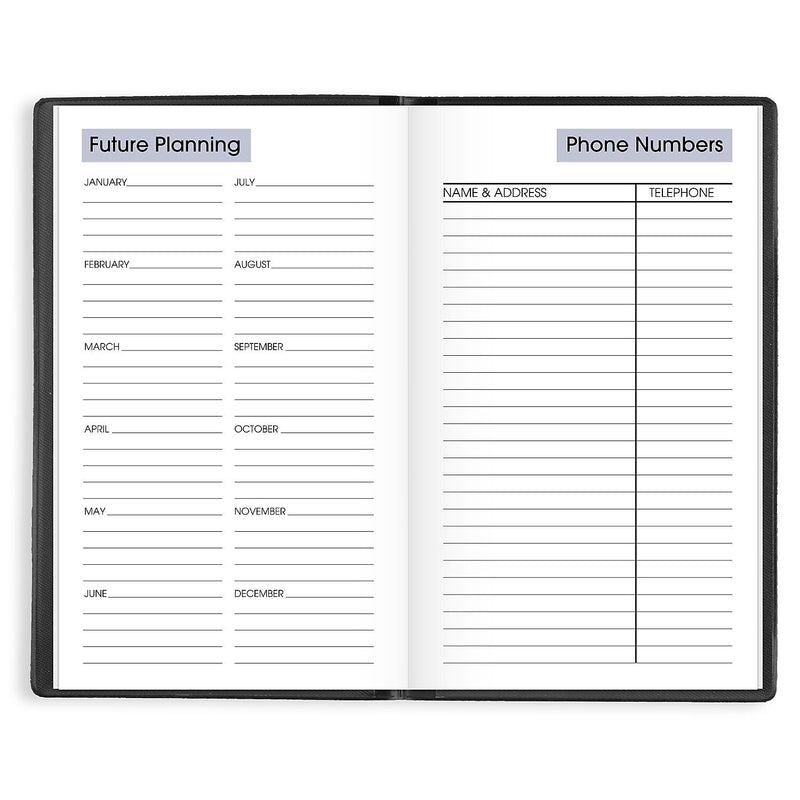 2026 AT-A-GLANCE DayMinder 3.5" x 6" Weekly Planner, Poly Cover, Black (SK48-00-26)