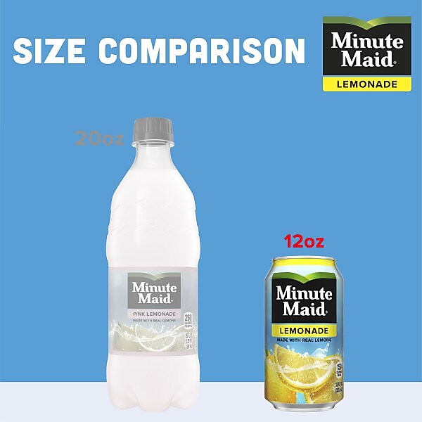 Minute Maid Lemonade, No Pulp, 12 oz., 24/Carton (00025000058387)