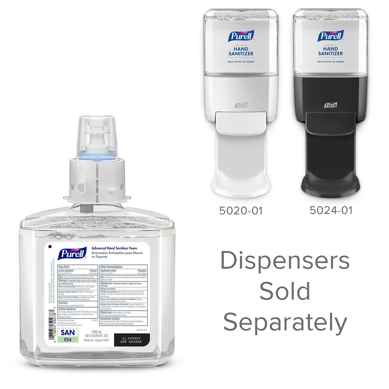 PURELL Advanced 70% Alcohol Foaming Hand Sanitizer Refill for ES4 Dispenser, 1200 mL, 2/Carton (5053-02)
