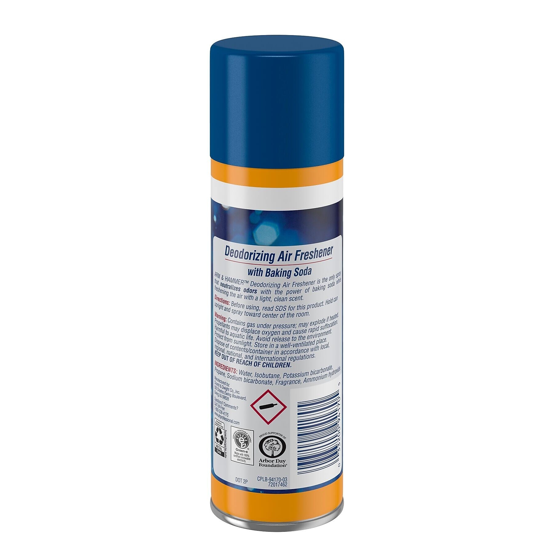 Arm & Hammer Deodorizing Air Freshener Handheld Aerosol, Light Fresh, 7 oz. (3320094170)