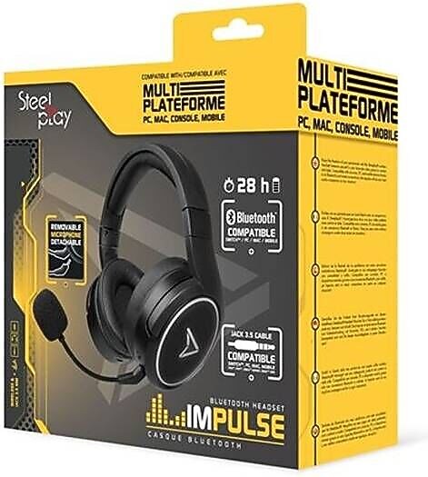 Lexip Steelplay Impulse Bluetooth Wireless Gaming Headset, Black (JVAMUL00143)