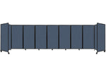 Versare The Room Divider 360 Freestanding Folding Portable Partition, 72"H x 300"W, Ocean Fabric (1172915)