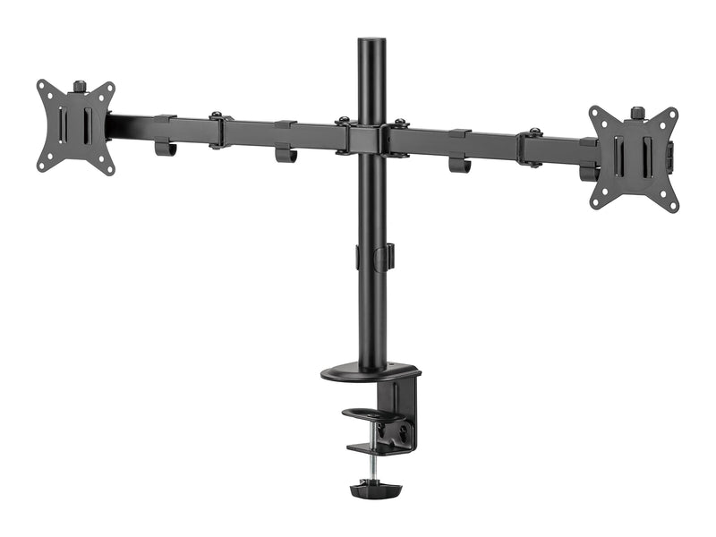 V7 Adjustable Dual Mounting Kit, Up to 32" Monitor, Black (DM1GCD)