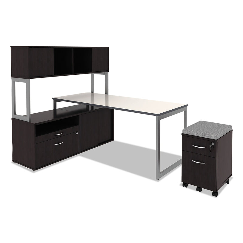 Alera® Reversible Laminate Table Top, Rectangular, 72w x 24d, White/Gray