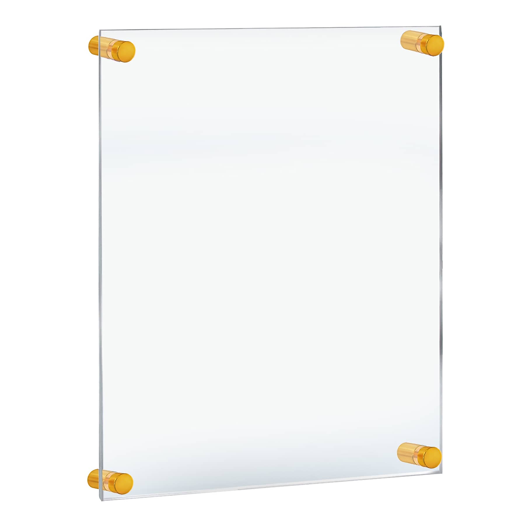 Azar Poster Holder, 21" x 16", Wall Mounted, Gold, Acrylic (105528-GLD)