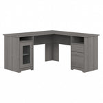 Bush Furniture Cabot 60"W Wood L-Shaped Computer Desk, Modern Gray (WC31330K)