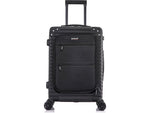 DUKAP Tour 20" Hardside Carry-On Suitcase, 4-Wheeled Spinner, TSA Checkpoint Friendly, Black (DKTOU00S-BLK)
