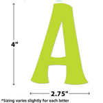 Teacher Created Resources Colorful Wild Whimsy 4" Self-Adhesive Letters and Numbers, Multicolored, 222/Pack (TCR9645)