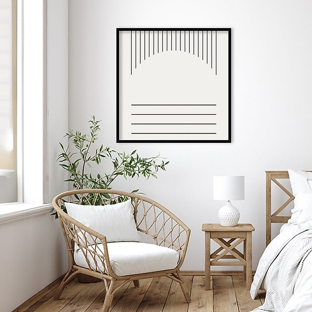 Amanti Art Modern Statement Stripes 2 by The Creative Bunch Studio Wood Framed Wall Art Print, 33" x 33" (A42677160265)