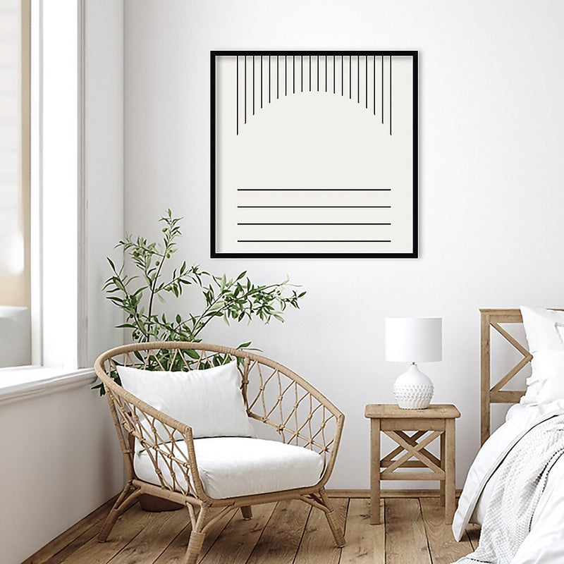 Amanti Art Modern Statement Stripes 2 by The Creative Bunch Studio Wood Framed Wall Art Print, 33" x 33" (A42677160265)