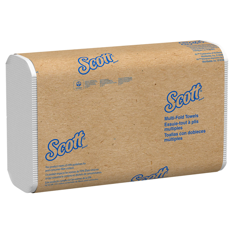 Scott Essential Recycled Multifold Paper Towels, 1-ply, 250 Sheets/Pack, 16 Packs/Carton (01804)