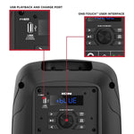 ION Pro Glow Express Bluetooth PA Speaker System, Black (IONPRGLWXPRESX)