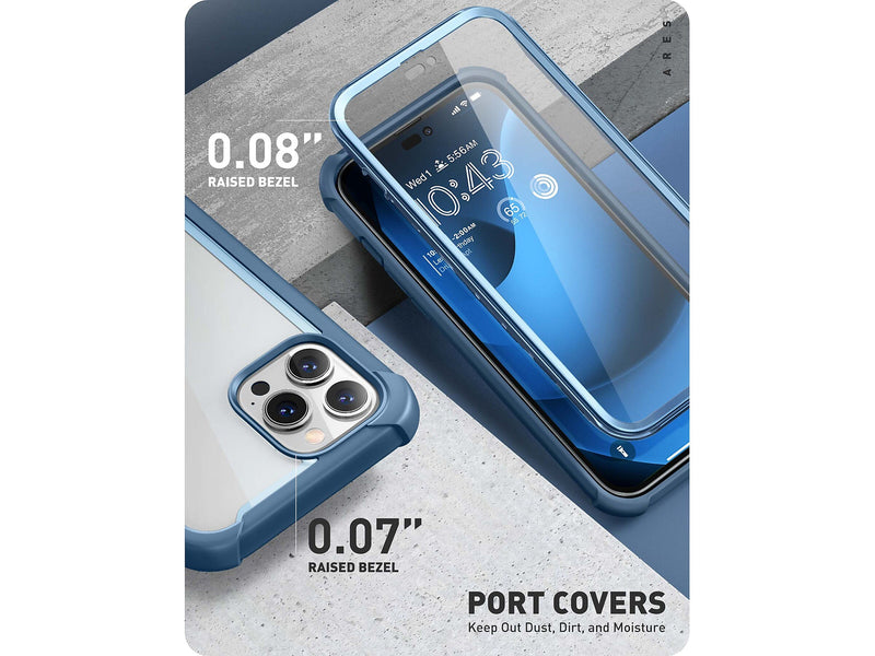 i-Blason Ares Blue Case for iPhone 14 Pro Max (iPhone2022Pro-6.7-Ares-SP-Azure)