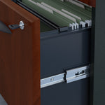 Bush Business Furniture Cubix 3-Drawer Mobile Vertical File Cabinet, Letter/Legal Size, Lockable, Hansen Cherry (WC94453PSU)