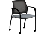 HON Ignition Fabric/Mesh Multipurpose Stacking Chair, Basalt/Black (HIGS6.F.H.IM.APX25.T)