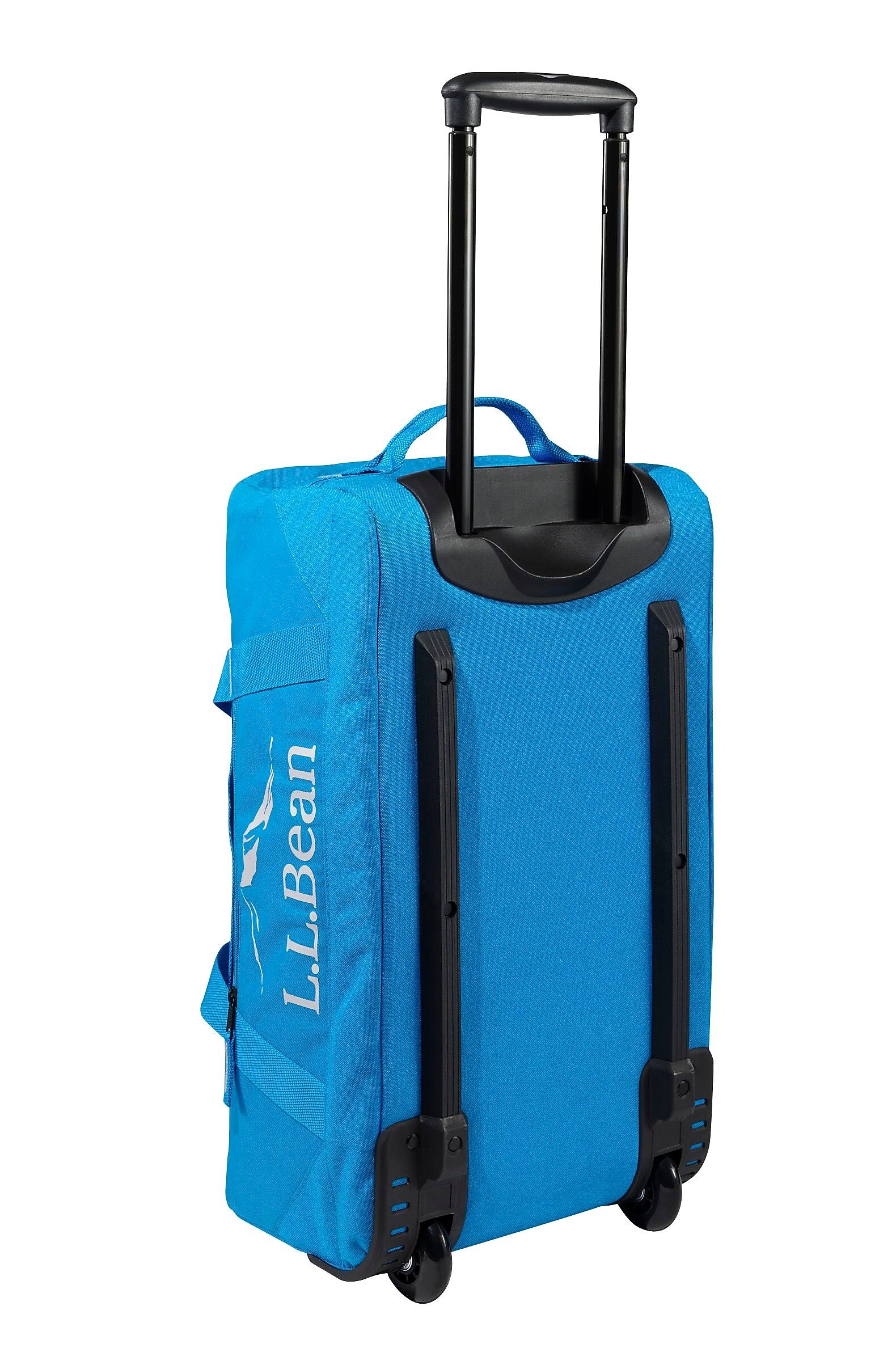 L.L.Bean Adventure 22" Polyester Telescoping Carry-On Travel Duffel with Wheels, Medium Blue (1000209701)