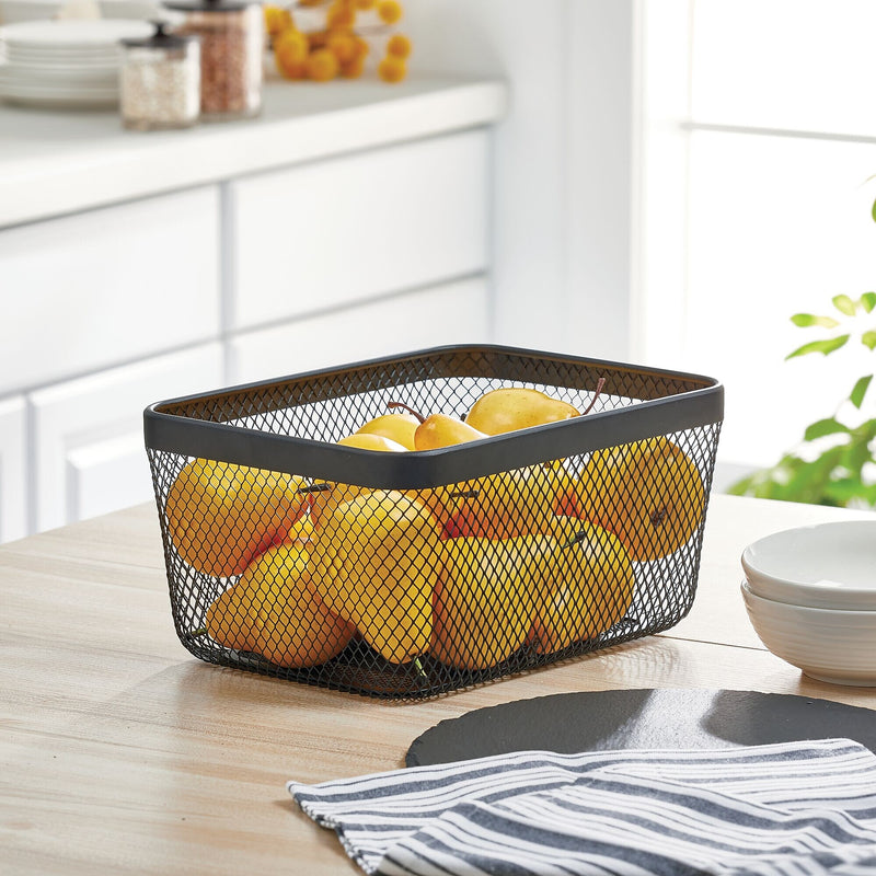 mDesign Steel Organizer, Matte Black (25957)
