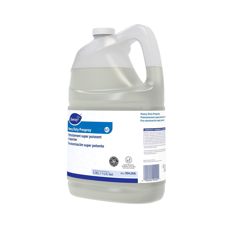 Diversey Heavy Duty Prespray Carpet Cleaner Liquid, Fresh Fruity, 128 fl. oz., 4/Carton (904266)