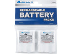 MIDLAND RADIO Rechargeable Ni-MH Two-Way Radio Battery for X-Talker T71VP/T75X3VP3/T75VP3/T77VP5, 2/Pack (AVP13)