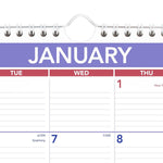 2026 AT-A-GLANCE 15" x 12" Monthly Wall Calendar, White/Purple (PM8-28-26)